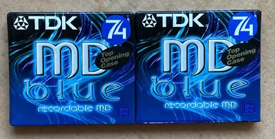 Kaufen 2x TDK MD Blue 74 MD Minidisk Minidisc - NEU & Verschweißt • 17.95€