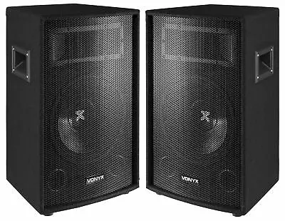 Kaufen Vonyx SL10 1000W DJ PA Lautsprecher Party Boxen Paar 10 /25cm Bass Disco Satz • 192.99€