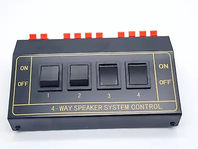 Kaufen Goobay 4-Way Speaker System Control Lautsprecher Umschaltbox Bis Zu 4 Stück • 12.90€