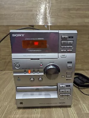 Kaufen Sony CMT-CP11 Micro HiFi Kompakt Bücherregal Stereo System CDTapeTuner Keine Lautsprecher • 33.72€