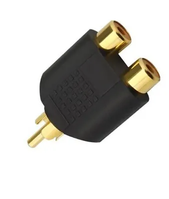 Kaufen 1  X Audio Cinch Y Adapter Verteiler Splitter 2 Chinch Buchse Auf 1 RCA Stecker • 3.89€