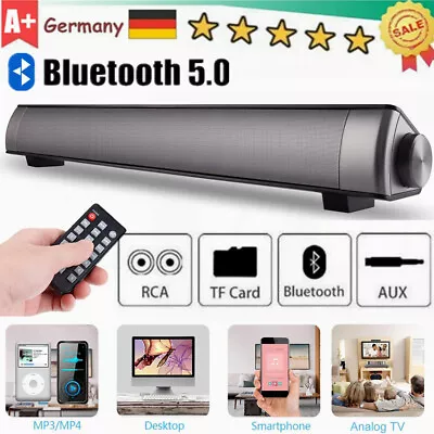 Kaufen Soundbar Wireless Bluetooth Subwoofer Lautsprechersystem Surround TV Heimkino • 23.99€
