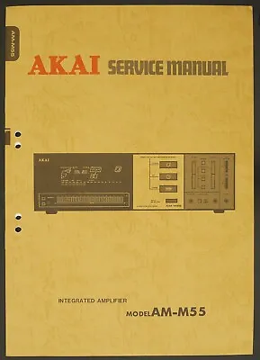 Kaufen Original AKAI AM-M55 Integrated Amplifier Service-Manual/Diagram/Parts List O158 • 16.50€