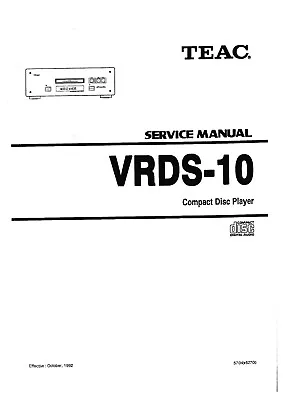 Kaufen Service Manual-Anleitung Für Teac VRDS-10  • 10€
