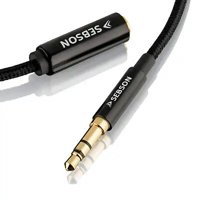 Kaufen AUX Verlängerung 2m Für Handy Kopfhörer - Audio Kabel Klinke Buchse 3,5mm SEBSON • 6.99€