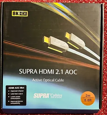 Kaufen SUPRA UHD8K 2.1 AOC Active Optical Cable HDMI Kabel 2  Meter • 279€