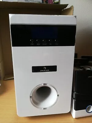 Kaufen  Auna 5.1-JW Heimkinosystem, Weiß, Subwoofer + 5 Lautsprecher, Gebraucht • 60€