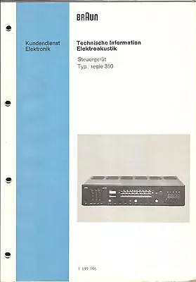 Kaufen Braun  Service Manual Für Regie 350 Copy • 10.30€