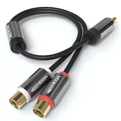 Kaufen 0,2m Cinch Y-Adapter Audio Verteiler Y-Kabel Für Subwoofer 1xStecker Zu 2xBuchse • 7.99€
