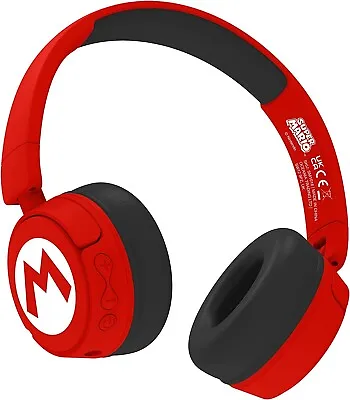 Kaufen Bluetooth Kopfhörer Kinder OTL Super Mario Logo 3,5-mm-Audio-Sharing-Kabel • 29.99€