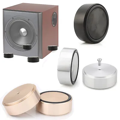 Kaufen 4x Aluminium Verstärker Lautsprecher GerätefÜße Isolation Feet HIFI Audio Stand • 22.60€