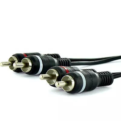 Kaufen 5m Cinch Audio Stereo Kabel 2x Chinch Stecker Beidseitig RCA Anschlusskabel • 7.17€