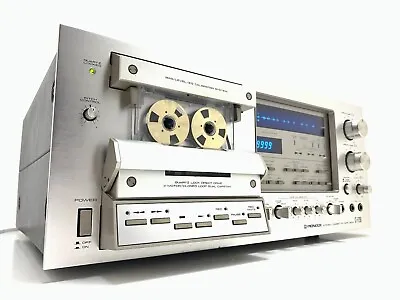 Kaufen PIONEER CT F1250 3 Head Stereo Tape Deck Blau Line Vintage 1979 Work Good Look • 3,674.99€