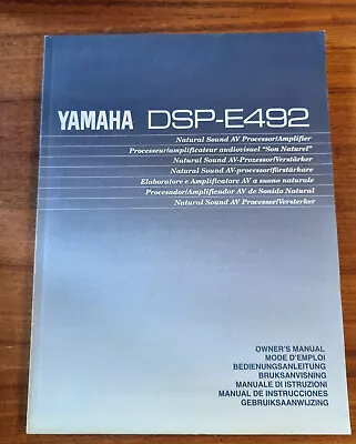 Kaufen ⭐️⭐️⭐️ Original Yamaha DSP-E492 Bedienungsanleitung ⭐️⭐️⭐️ • 39.99€