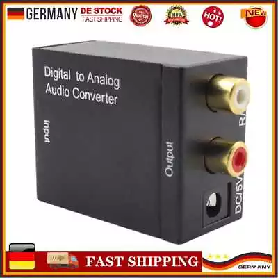 Kaufen Digital To Analog Audio Converter Optical Fiber SPDIF Toslink Coax Audio Decoder • 8.39€