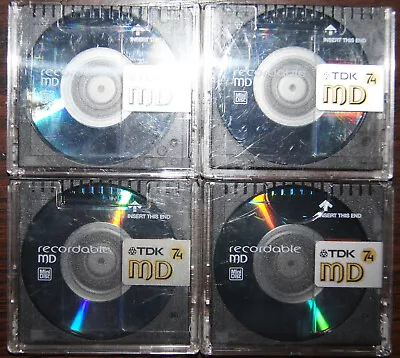 Kaufen 4x TDK MINI DISC - 74 MIN. - DIGITAL AUDIO RECORDABLE MD - GEBRAUCHT - SILBER • 9.99€