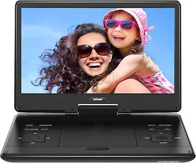 Kaufen 15.7  HD Tragbarer DVD Player Portabler DVD Monitor USB HDMI AV AKKU Region Frei • 89.99€