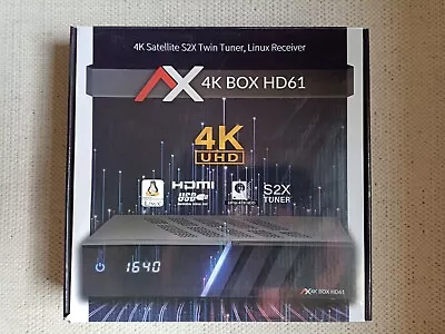 Kaufen AX Technology AX 4K-Box HD61 Digital Combo Sat-TV-Receiver Inkl.1 TB Festplatte  • 100€