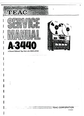 Kaufen TEAC Service Manual  Für A- 3440  Copy • 12.50€