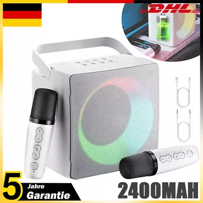 Kaufen Bluetooth Kabellos Bluetooth Heim Karaoke-Anlagen Singen Maschine Dual Mikrofon • 39.99€