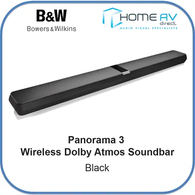 Kaufen Bowers & Wilkins Panorama 3 Kabellose Dolby Atmos Soundbar – Schwarz • 676.85€