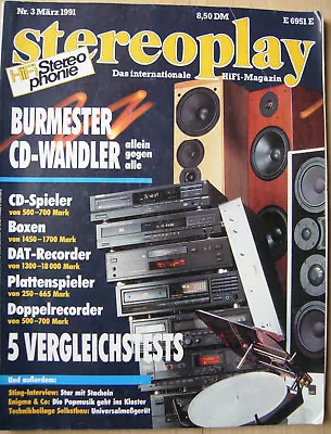 Kaufen Stereoplay 3/91 Revox Emporium, Arcus AS90, Project 1, Canton Ergo 90, T+A T 120 • 8€
