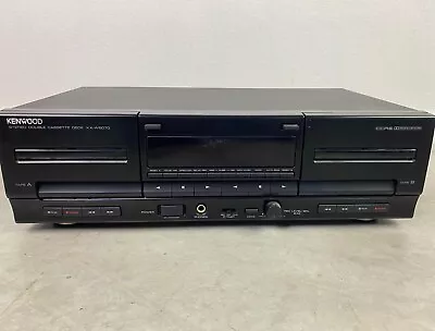 Kaufen KENWOOD KX-W6070 Doppel Kassettendeck Tape Deck Vintage VU Hifi 90er Defekt • 40€