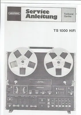 Kaufen Grundig Service Manual Für TS 1000 Hifi  Copy • 12.50€