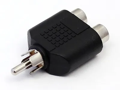 Kaufen Audio-Adapter Chinch Cinch-Stecker Auf 2x Cinch-Kupplung Y-Adapter Verteiler • 1.89€