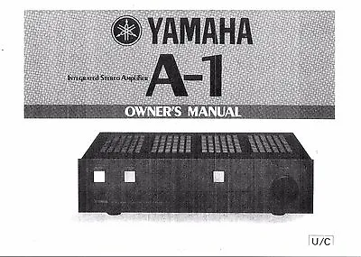 Kaufen Yamaha  Bedienungsanleitung User Manual Owners Manual  Für A -1 Copy • 11.50€