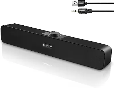 Kaufen HEANTTV Computer Lautsprecher, 2.0 Bar Lautsprecher, PC Soundbar Hi-Fi Stereo So • 25.34€