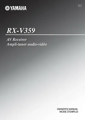 Kaufen Bedienungsanleitung-Operating Instructions Für Yamaha RX-V359  • 14€