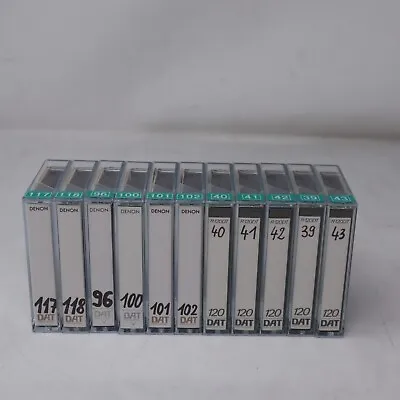 Kaufen 11x Denon R-120DT R-180DT Dat Audio Cassette Digital Kassetten - Einmal Bespielt • 110€