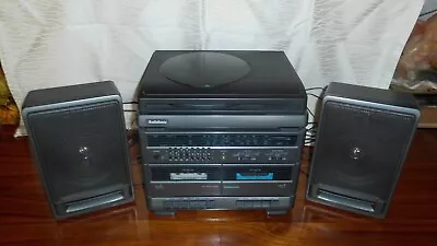 Kaufen Audio Sonic Stereoanlage Kassettendeck Plattenspieler Radio Boxen Typ SMC Alt • 39.99€