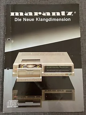 Kaufen Marantz Die Neue Klangdimension Katalog Aus Dem Jahre 1983 Vom CD-73 Und CD-63 • 49€