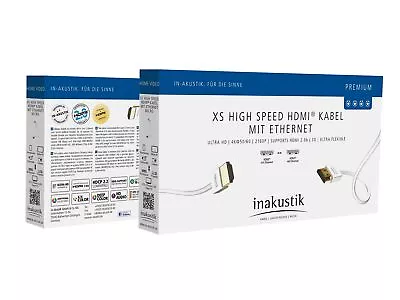 Kaufen Inakustik Premium XS High Speed HDMI Kabel Ethernet 2.2 4K 2.0b Ultra HD 1,5m  • 25.90€