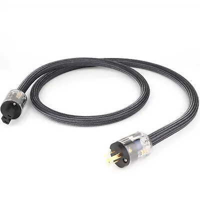 Kaufen 12AWG OFC Reines Kupfer EU Schuko AC HiFi Audio Power Cable Netzteil Netzkabel • 42.84€