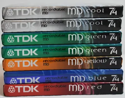 Kaufen TDK Minidisk. MD C74. Bunt. 7 Stück. OVP • 59.99€