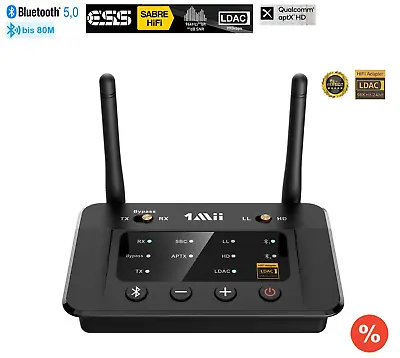 Kaufen Audio Empfänger/Transmitter Bluetooth, LDAC, ESS SABRE DAC, AptX HD Optical 1Mii • 85.99€
