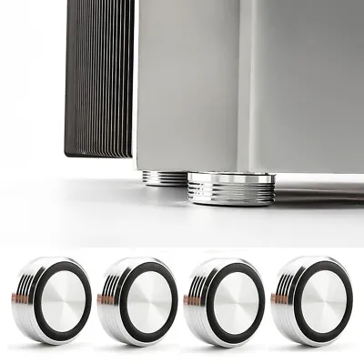 Kaufen 4x Aluminium HIFI Audio Stand Verstärker Lautsprecher GerätefÜße Isolation Feet • 14.88€