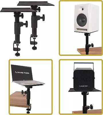 Kaufen Paar Lautsprecherständer Boxenständer Monitor SpeakerStands Tisch Klemme Ständer • 59.59€