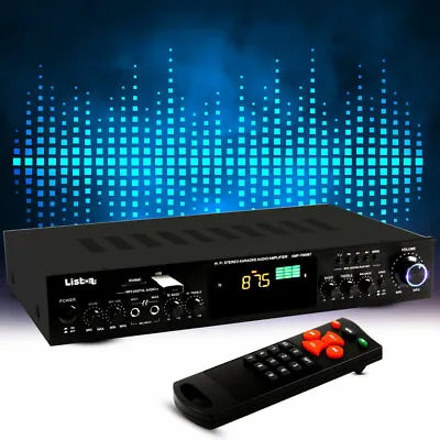 Kaufen HiFi Karaoke FM Tuner Verstärker Kompakt Receiver 275 Watt Bluetooth MP3 USB SD • 96.90€
