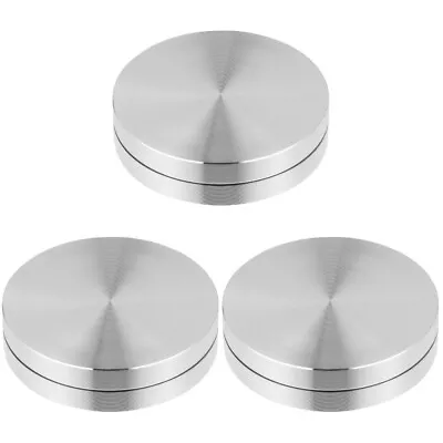 Kaufen  Set Of 3 Plattenspieler-Basis Aluminiumlegierung Baby Metall Tablett Wohnkultur • 14.65€