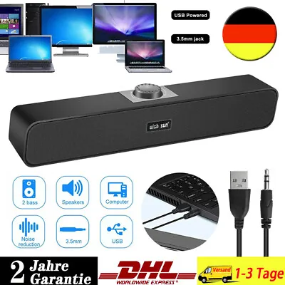 Kaufen Bluetooth 5.0 Wireless TV Soundbar Lautsprecher 3D Sound Bar Musikbox Subwoofer • 15.99€