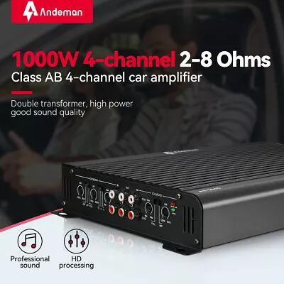 Kaufen 1000W Auto Verstärker 4 Kanal Stereo Amplifier Mini HIFI AB Vollverstärker DHL • 46.99€