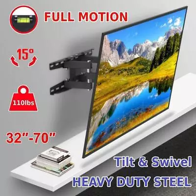 Kaufen TV Wandhalterung Wandhalter Halterung LCD LED 32-70 Zoll Schwenkbar Neigbar 65 • 24.95€