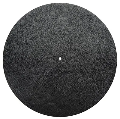 Kaufen LCV™ 12  Synthetik Vegan Leder Strukturiert Schwarz Schallplattenspieler Plattenspieler Slipper • 29.11€