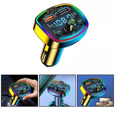 Kaufen Bluetooth 5.0 FM Transmitter Auto Radio Adapter Freisprecheinrichtung KFZ 3 USB- • 8.04€