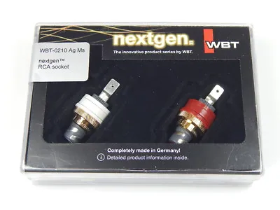 Kaufen 2 X WBT-0210 Ag Ms Nextgen Cinchbuchse Silber RCA Female Plug Silver 0210Ag Ms • 137.90€