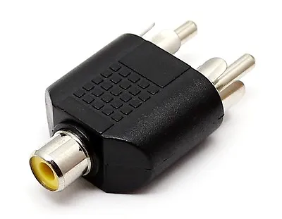 Kaufen Audio Adapter, Cinch-Kupplung Auf 2x Cinch-Stecker, Y-Adapter 1:2, Chinch  • 1.79€